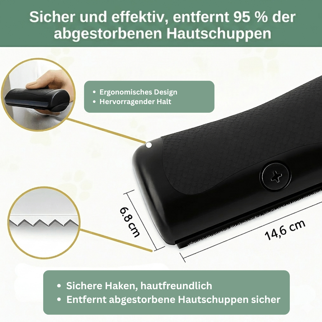 GlowBrush – Entspannt bürsten, glänzendes Fell.