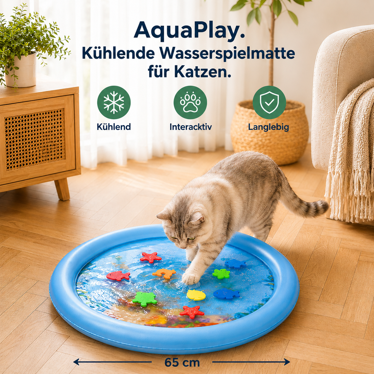 AquaPlay – Spielen, Abkühlen und Ausruhen auf einer einzigen Matte.