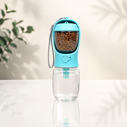 HydraBuddy 2-in-1-Trinkflasche – frisches Wasser und Futter für unterwegs