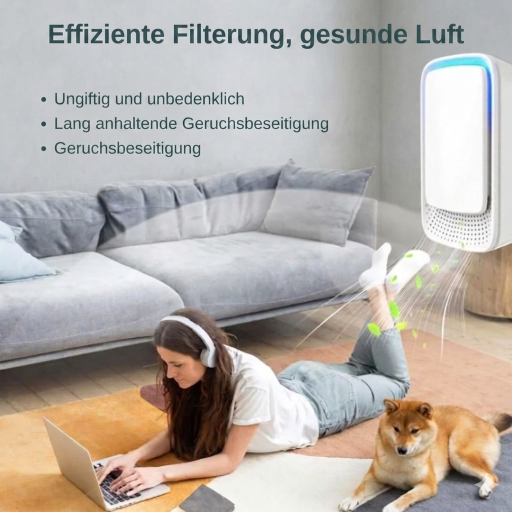 FreshGuard Luftreiniger — neutralisiert Tiergeruch