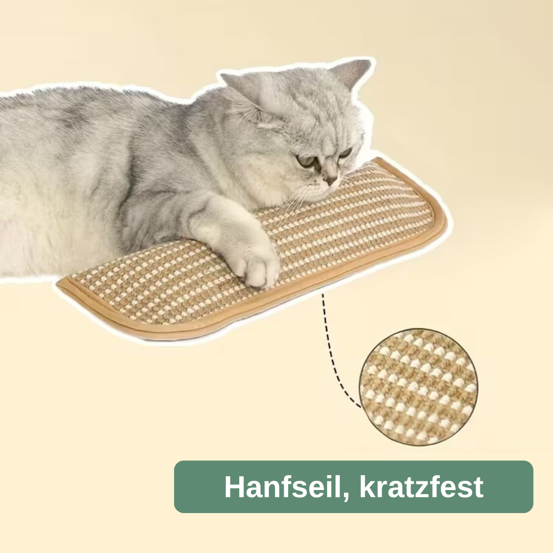 NibStick Kratzspielzeug Katze — an der Wand, schützt deine Möbel