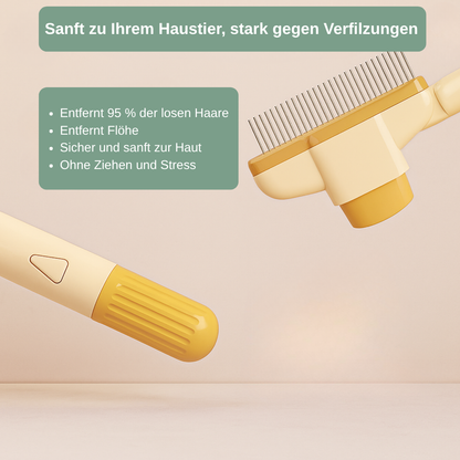Groomly Kamm - Entfernt mühelos lose Haare und Verfilzungen für ein gesundes Fell
