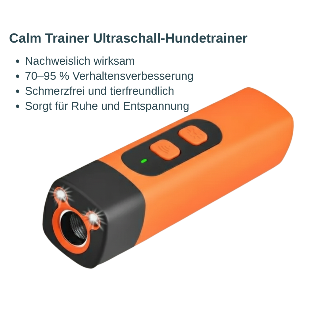 CalmTrainer Ultraschall-Hundetrainer — Bellen stoppen ohne Strafe