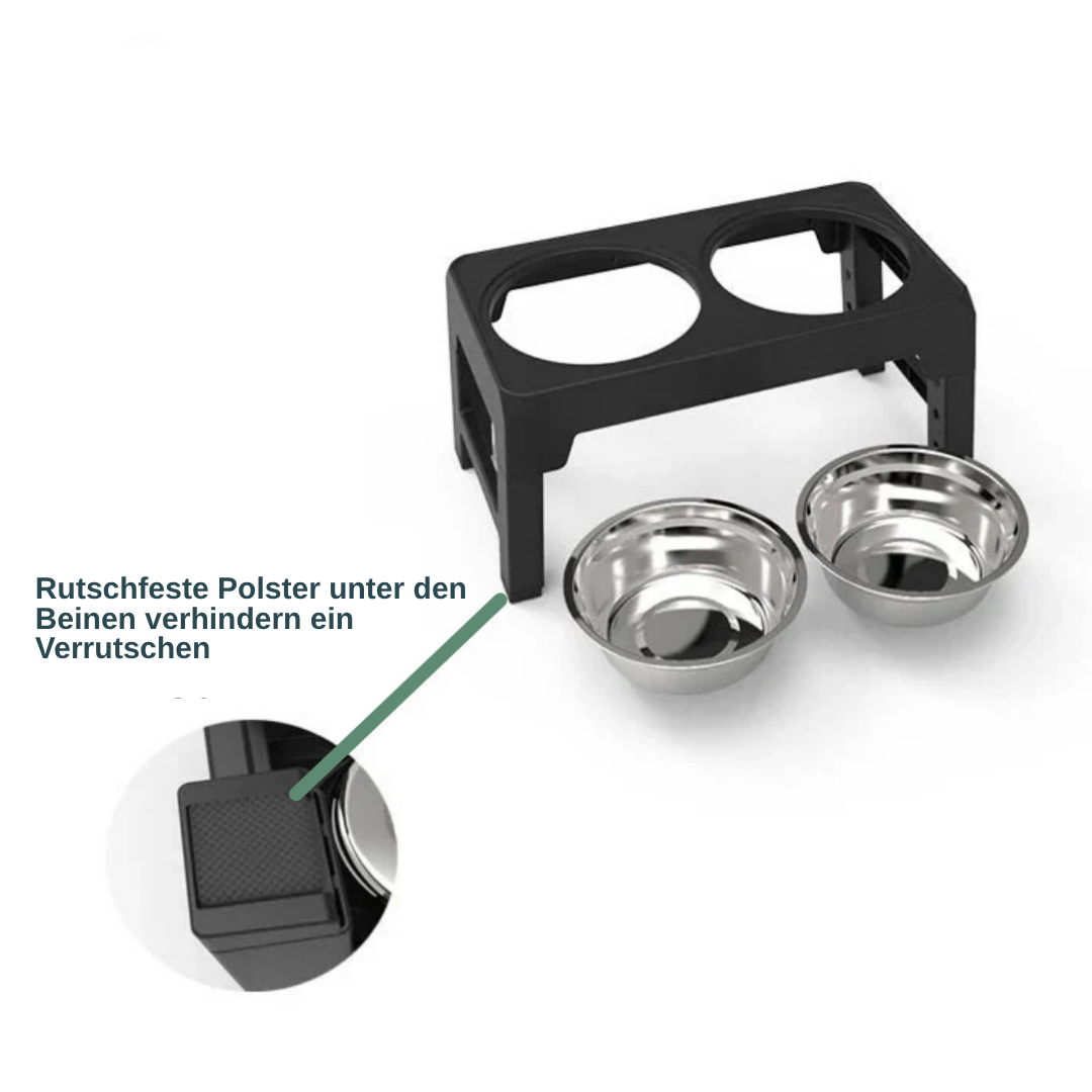 HappySpine Futtertisch Hund — erhöhter Napf, bequemes Fressen