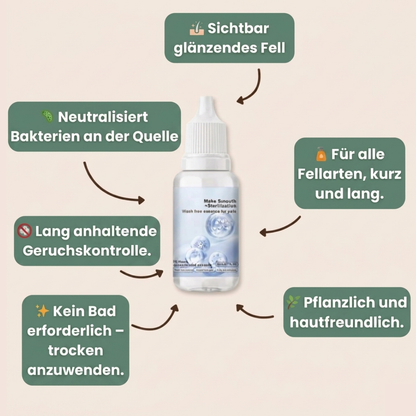 FreshCoat Shampoo-Tropfen - Sauberes Fell, ohne Bad