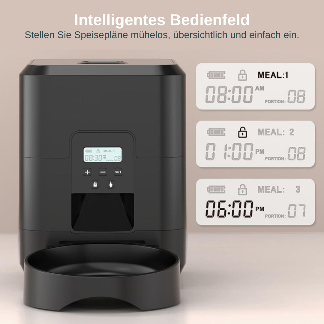 MealDrop automatischer Futterspender Hund und Katze — WLAN, Timer und App-Steuerung