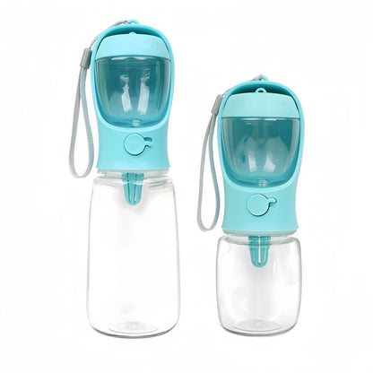 HydraBuddy 2-in-1 Trinkflasche – frisches Wasser und Futter für unterwegs.