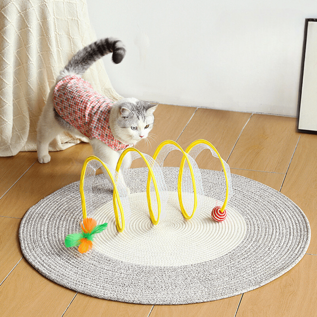 SpiralChase™ - De tunnel die je kat urenlang bezig houdtMaison Pets5246854903733-V2MuisBlauw gestreept