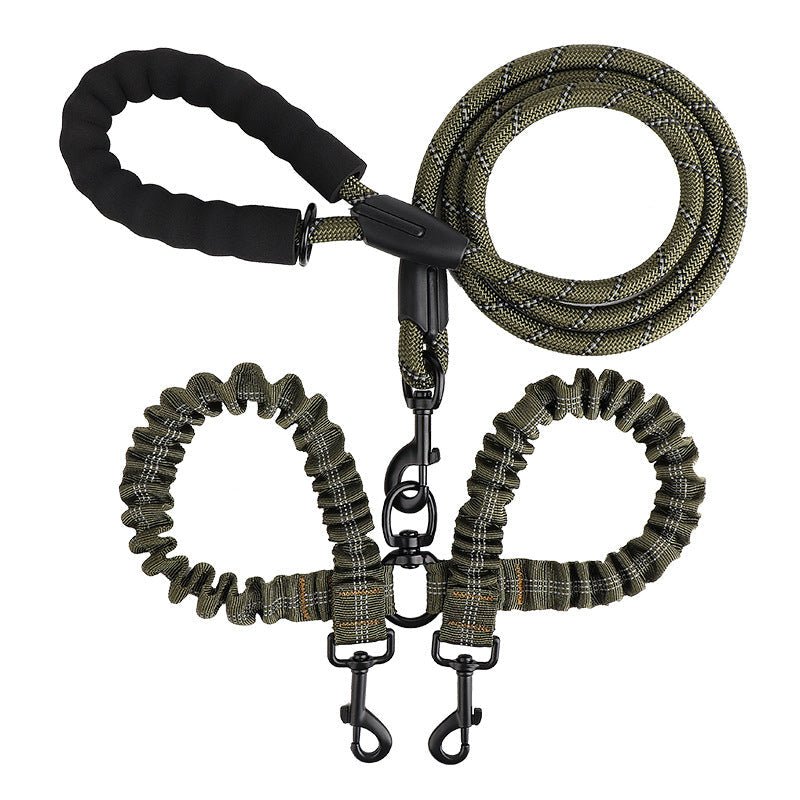 DuoWalk™ - Ontspannen wandelen met 2 hondenMaison Pets4776876665921-V2Rood