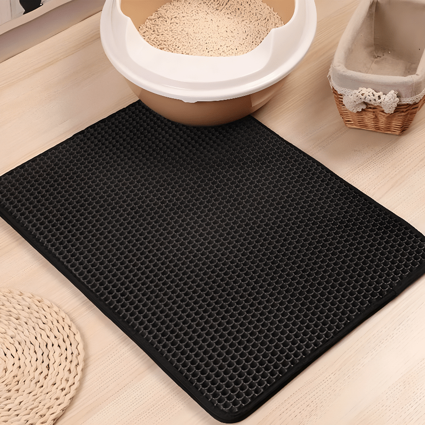 StepClean™ - Vangt kattengrit bij elke stapMaison PetsPF967-Small (30cmx30cm)-Jet BlackZwartSmall (30cmx30cm)