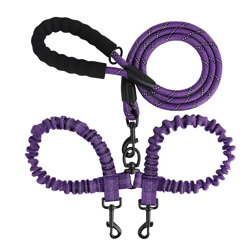 DuoWalk™ - Ontspannen wandelen met 2 hondenMaison Pets4776876665921-V2Rood