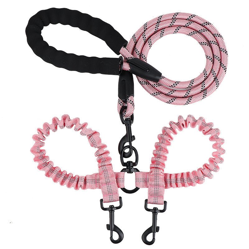 DuoWalk™ - Ontspannen wandelen met 2 hondenMaison Pets4776876665927-V2Roze