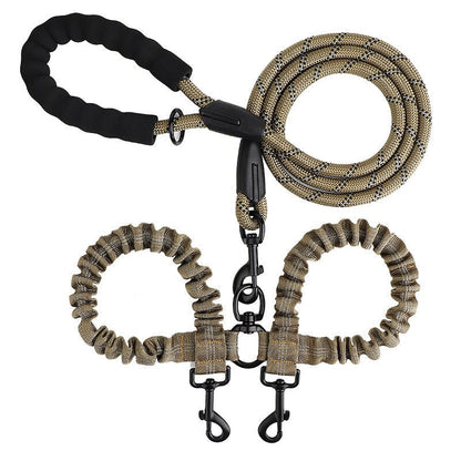 DuoWalk™ - Ontspannen wandelen met 2 hondenMaison Pets4776876665921-V2Rood