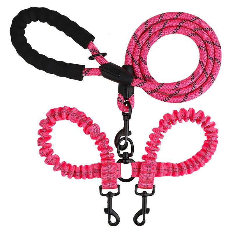 DuoWalk™ - Ontspannen wandelen met 2 hondenMaison Pets4776876665917-V2Fuchsia