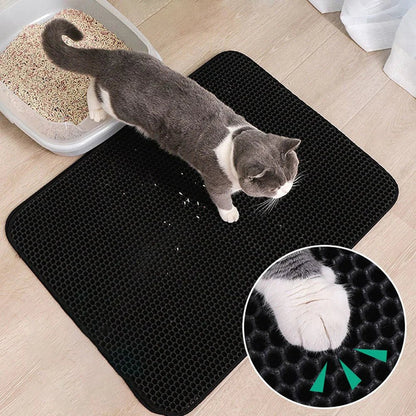 StepClean™ - Vangt kattengrit bij elke stapMaison PetsPF967-Small (30cmx30cm)-Jet BlackZwartSmall (30cmx30cm)